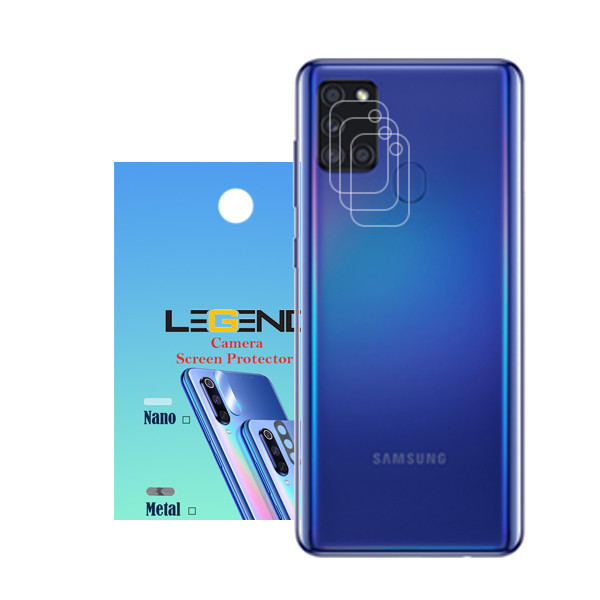 محافظ لنز دوربین نانو مدل 01 مناسب برای گوشی موبایل سامسونگ Galaxy A21s بسته 3 عددی