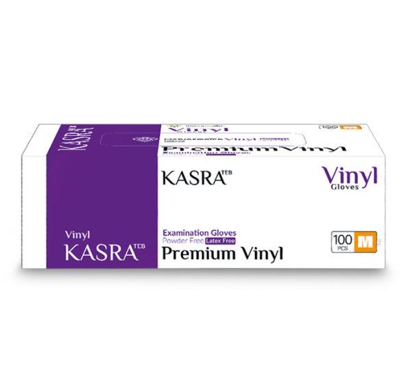 دستکش وینیل بدون پودر سایز M