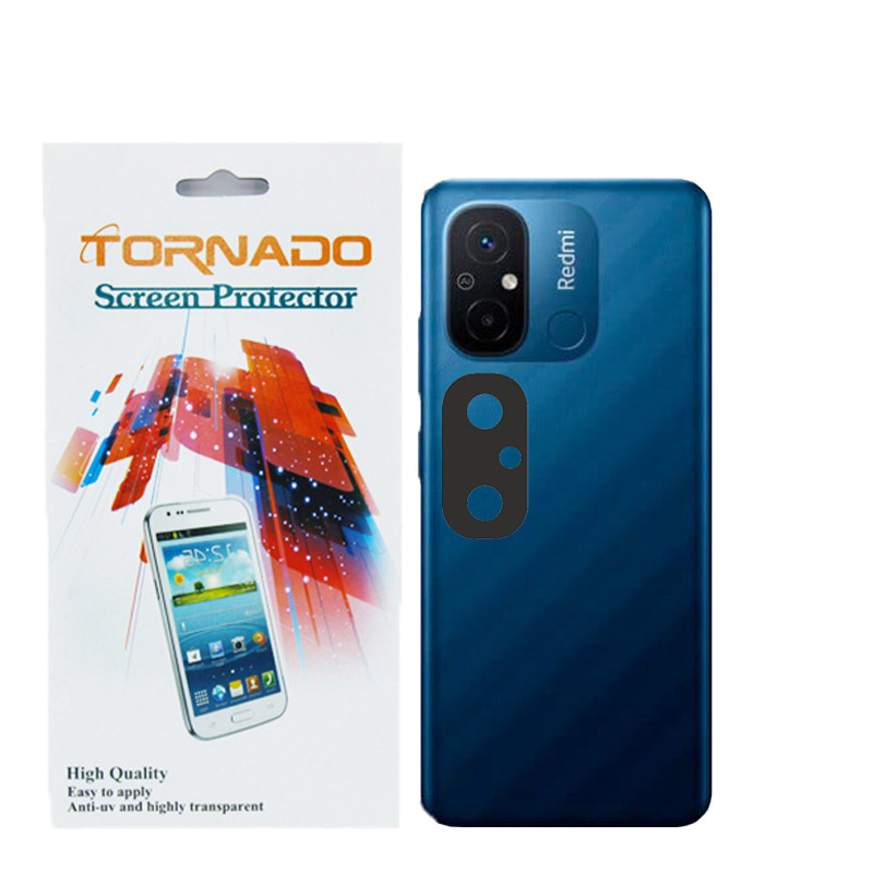 محافظ لنز دوربین تورنادو مدل فلزی مناسب برای گوشی موبایل شیائومی Redmi 12C بسته 40 عددی