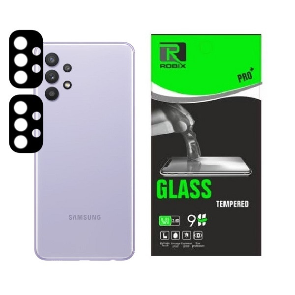 محافظ لنز دوربین روبیکس مدل FLZ-A32 مناسب برای گوشی موبایل سامسونگ Galaxy A32 بسته 2عددی