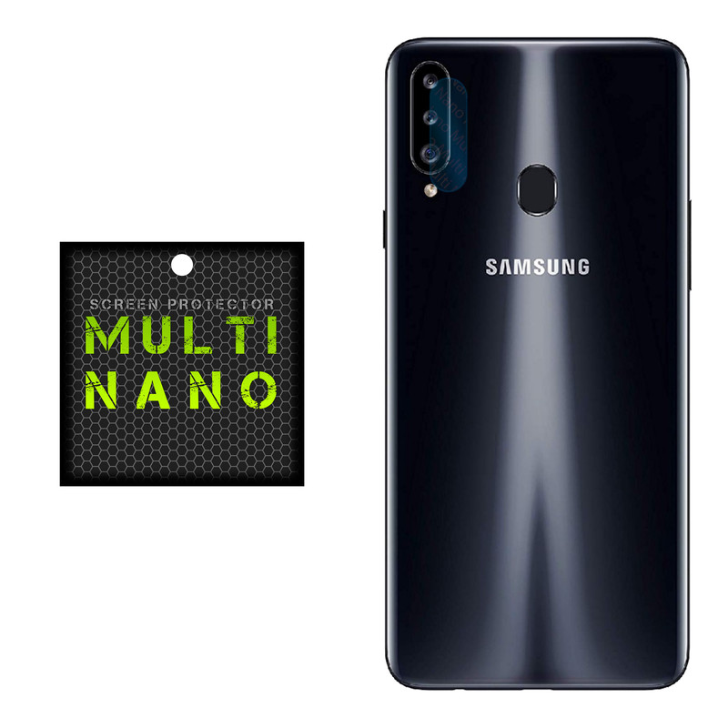 محافظ لنز دوربین مولتی نانو مدل Pro مناسب برای گوشی موبایل سامسونگ Galaxy A20S مدل 1