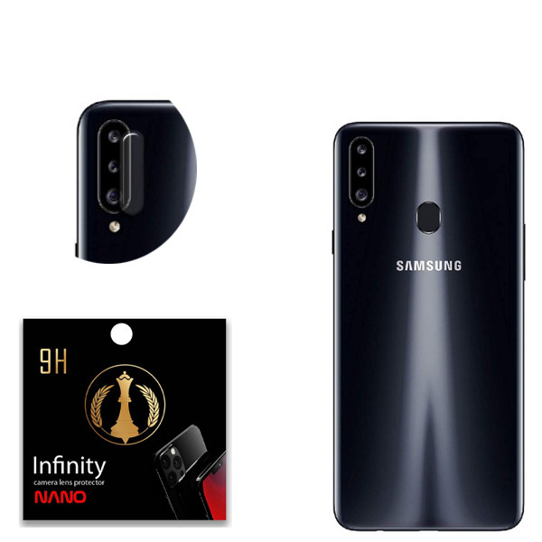 محافظ لنز دوربین سرامیکی اینفینیتی نانو مدل Star Pro Max مناسب برای گوشی موبایل سامسونگ Galaxy A20s