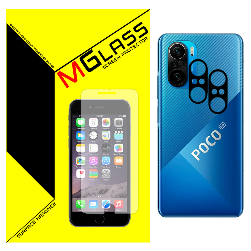 محافظ لنز دوربین ام گلس مدل MGL-02 مناسب برای گوشی موبایل شیائومی Poco F3 بسته دو عددی