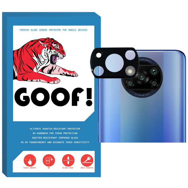 محافظ لنز دوربین گوف مدل L-3D مناسب برای گوشی موبایل شیائومی POCO X3 / POCO X3 PRO