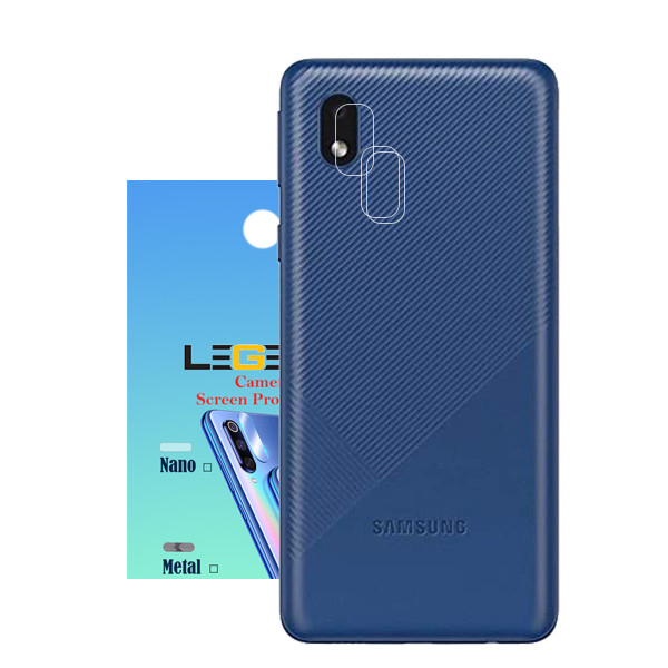 محافظ لنز گوشی موبایل مدل nano-03 مناسب برای گوشی سامسونگ galaxy a01 بسته 3 عددی