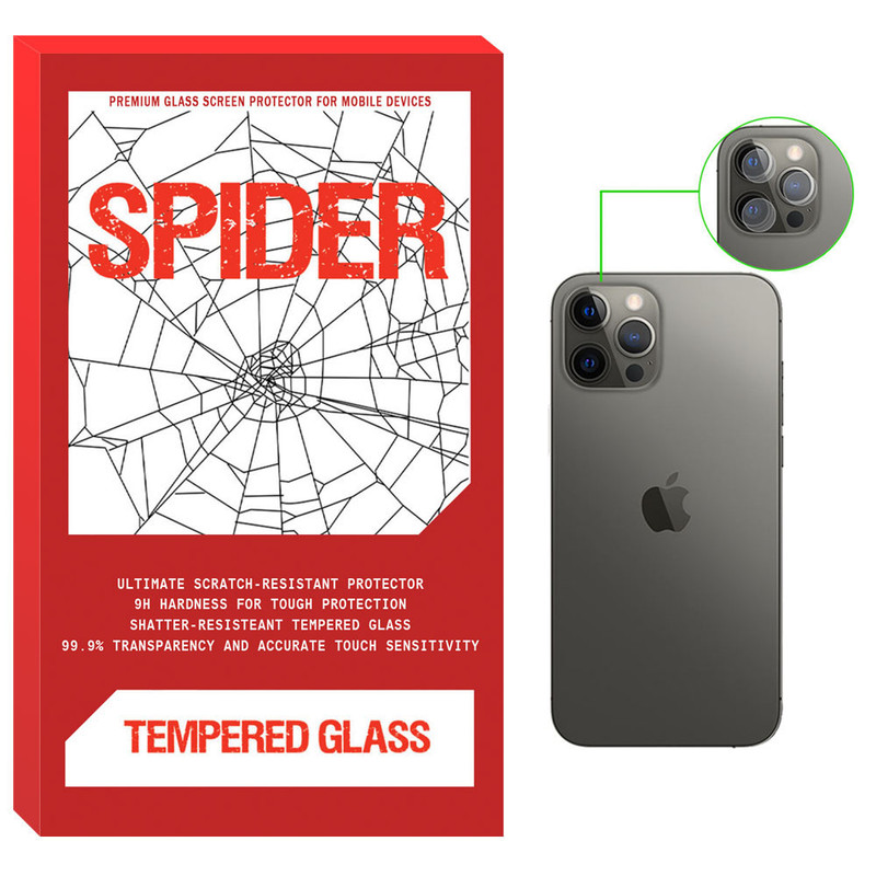 محافظ لنز دوربین اسپایدر مدل SDS مناسب برای گوشی موبایل اپل iPhone 12 Pro