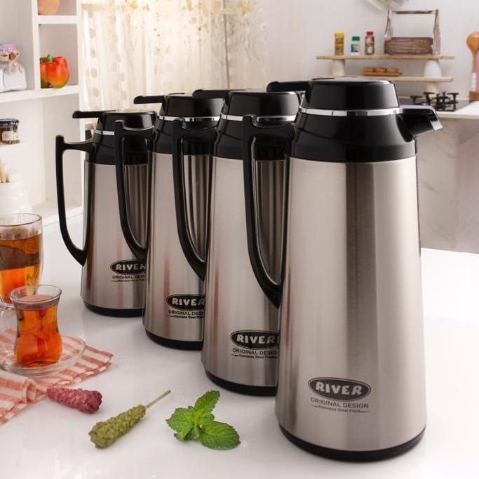 فلاسک استیل داخل شیشه ریور 8621