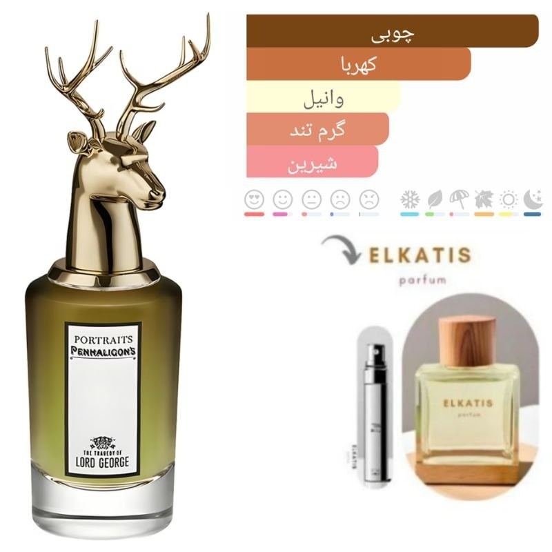 عطر ادکلن پنهالیگونز تراژدی لرد اف جورج (1میل) برند جیوان گریدHcv 