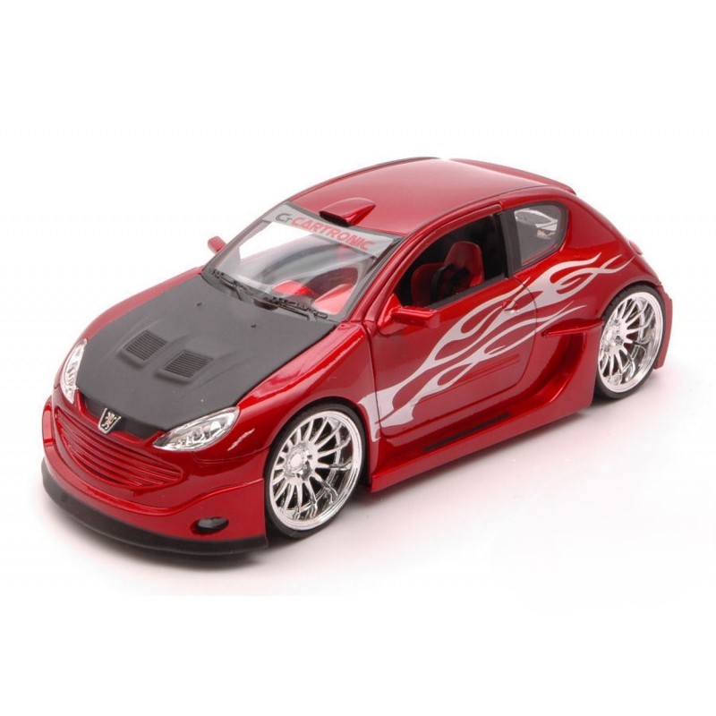 اسباب بازی ماشین فلزی Peugeot 206 Tuning برند WELLY جدید