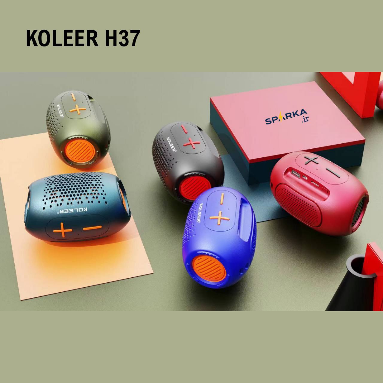 اسپیکر بلوتوثی قابل حمل KOLEER مدل H37