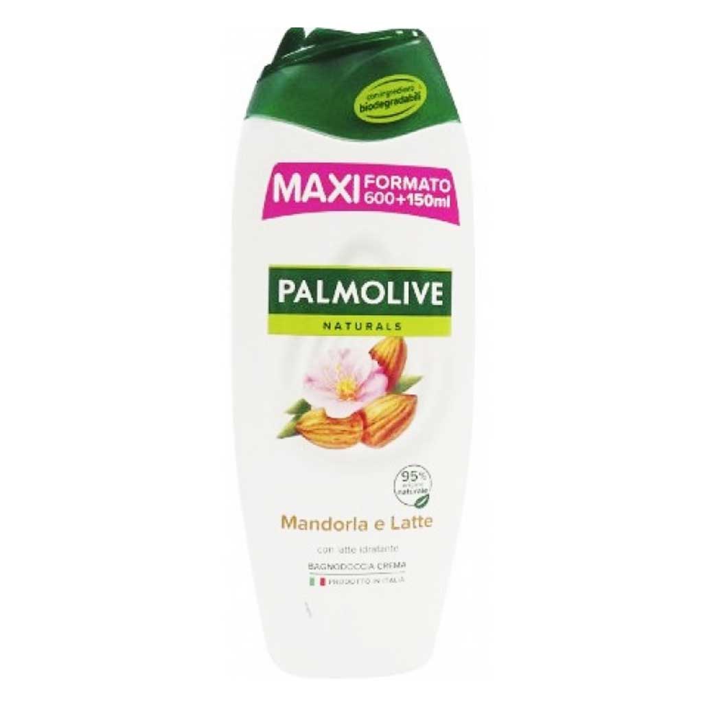 شامپو بدن هلندی پالمولیو PALMOLIVE Mandorla e Latte حاوی روغن کاملیا و عصاره بادام 750 میل