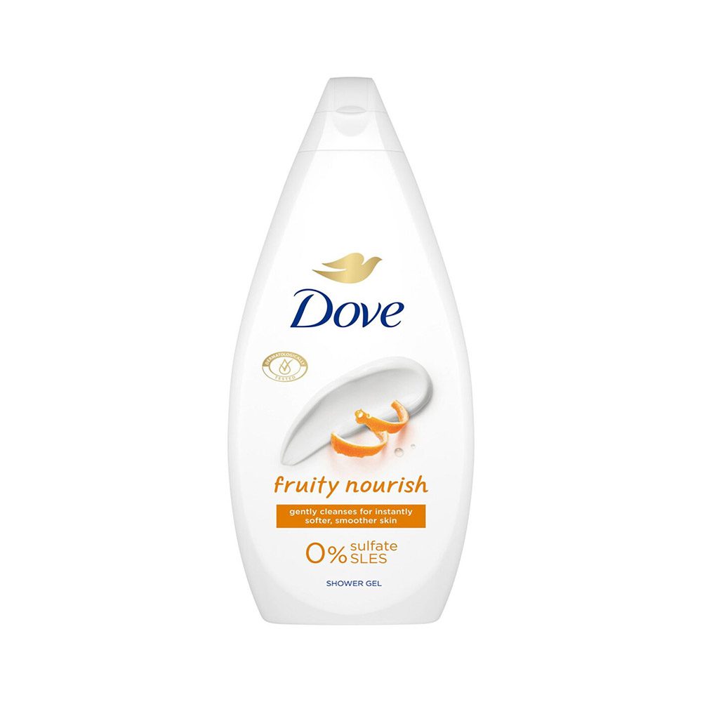 شامپو بدن بدون سولفات داو Dove مدل Fruity Nourish حجم 450 میل