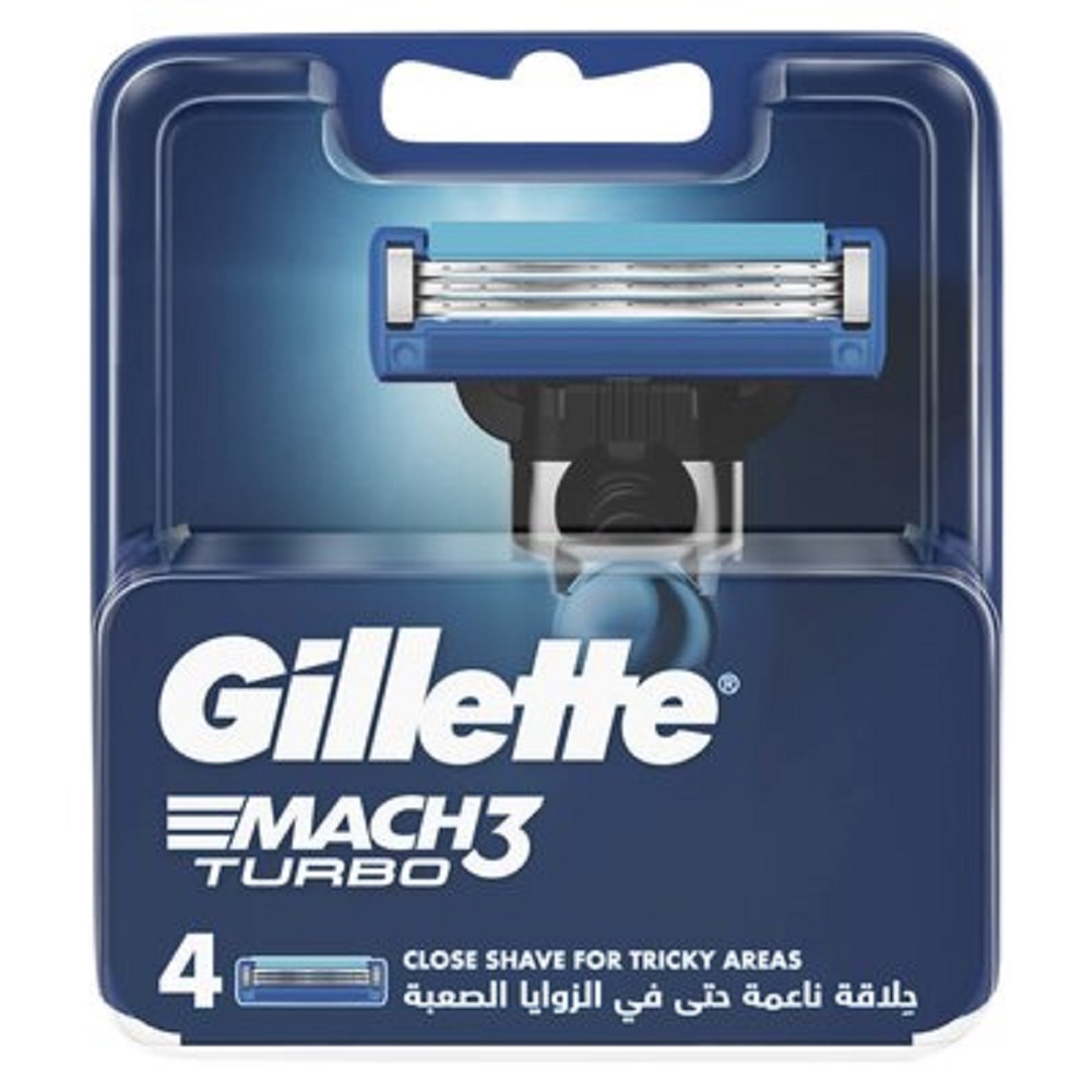 تیغ یدک ژیلت مدل MACH3 TURBO بسته 4 عددی