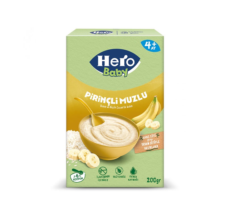سرلاک برنج و موز بدون شیر هیروبیبی Hero Baby
