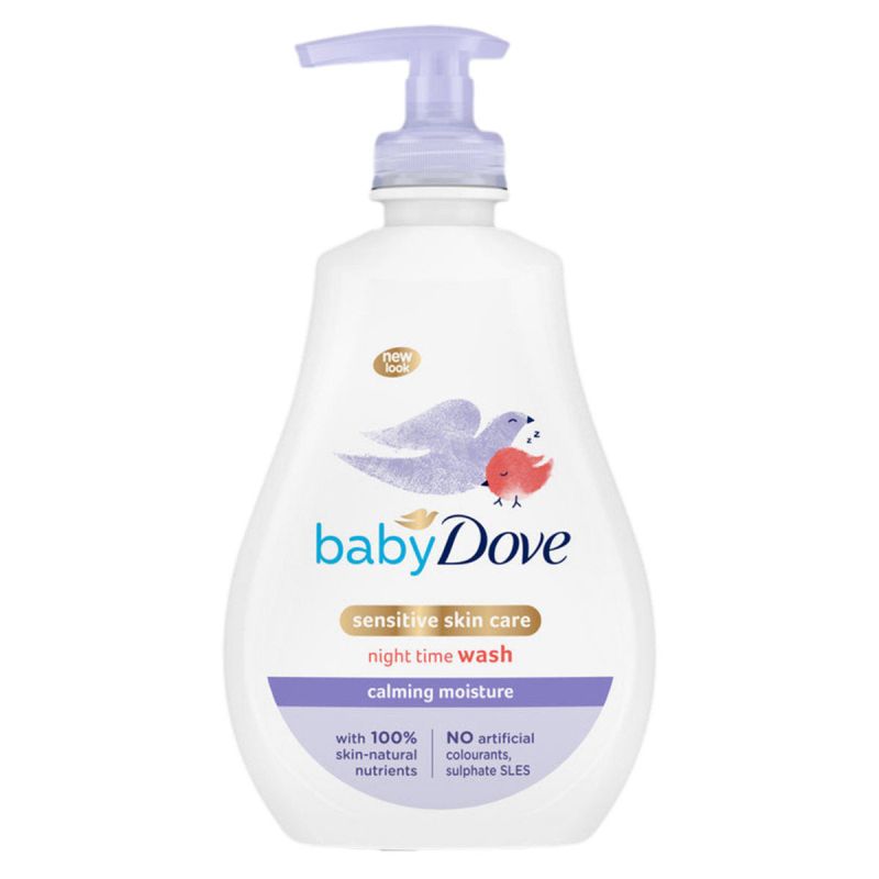 شامپو سر و بدن نوزاد داو Dove شوینده ملایم ضدحساسیت مخصوص شب