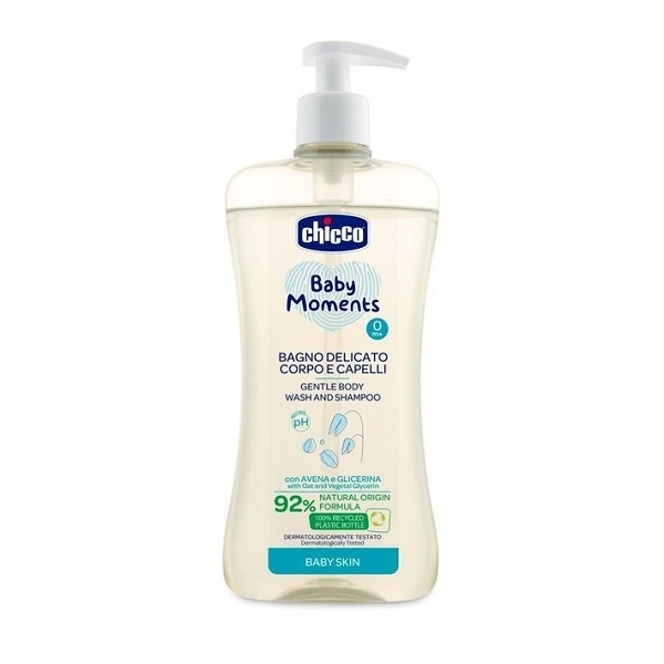 شامپو مو و بدن چیکو Bagno delicato حجم 500 میلی لیتر