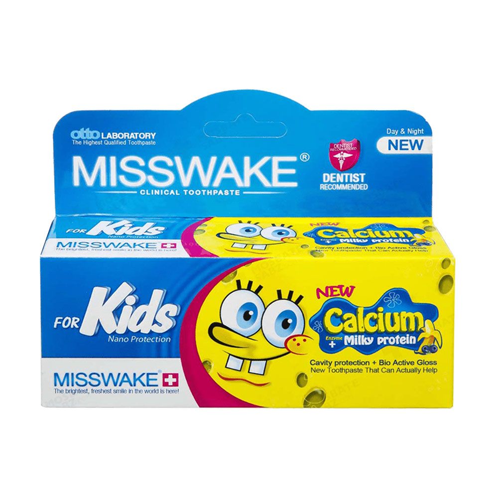 خمیر دندان کودک باب اسفنجی با طعم موز بلوبری میسویک