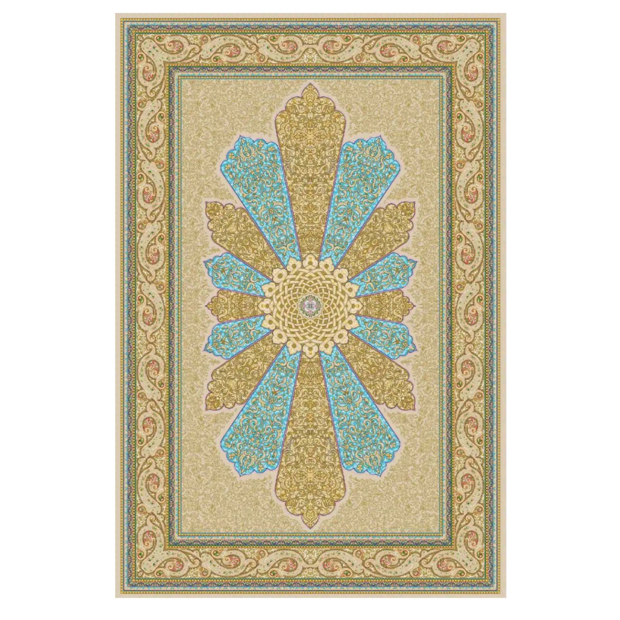 فرش ابریشمی خاطره کاشان 12 متری - کد 150