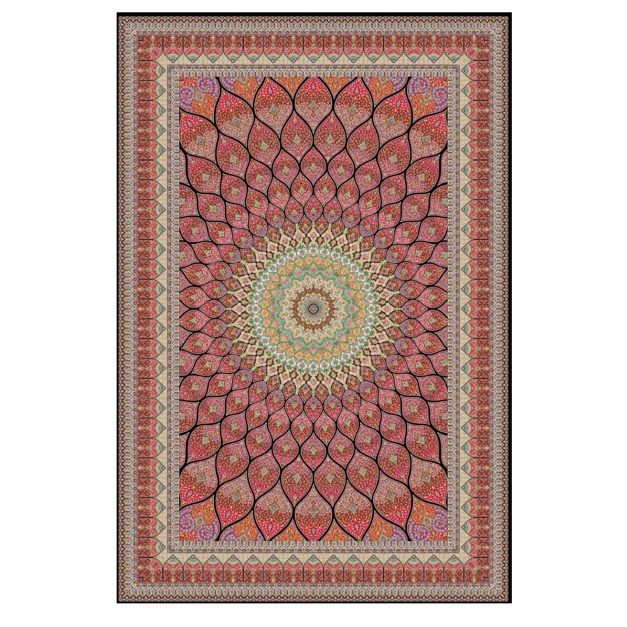 فرش ابریشمی خاطره ماشان 12 متری - کد 147