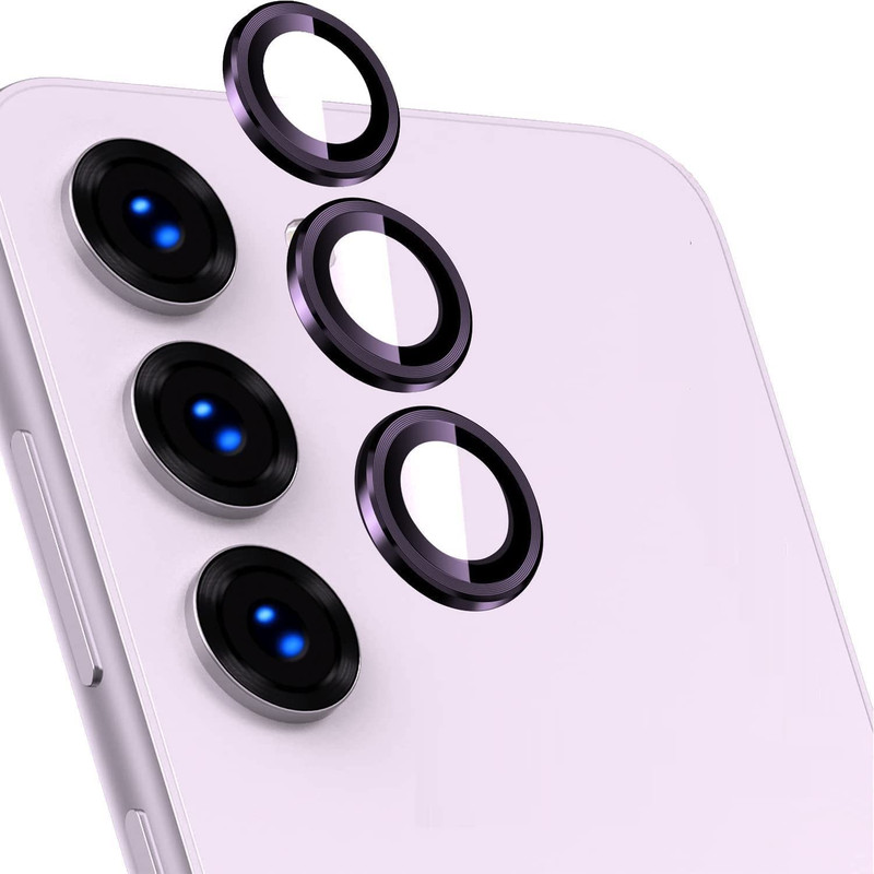 محافظ لنز دوربین مدل رینگی مناسب برای گوشی موبایل سامسونگ Galaxy A34 به همراه محافظ صفحه نمایش