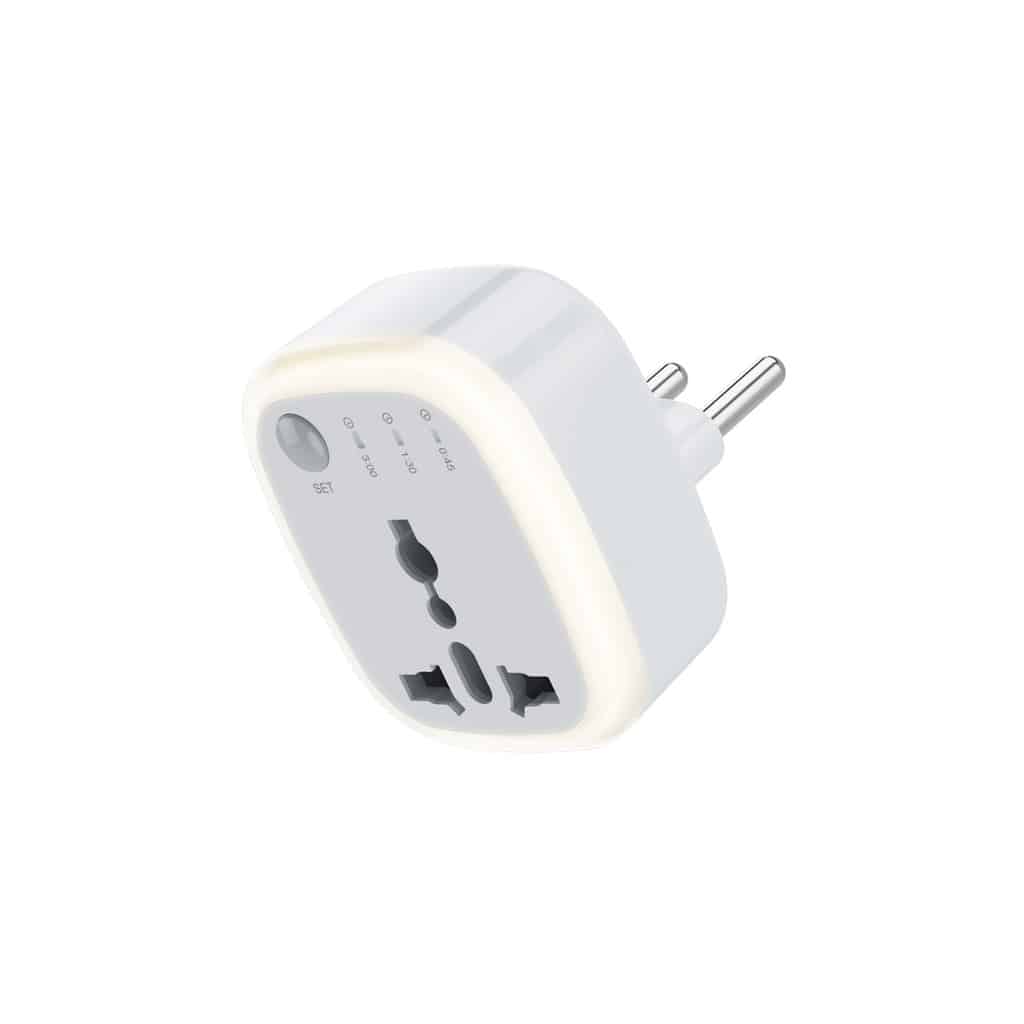 مبدل برق یونیورسال گرین لاین مدل Green Lion Universal Conversion Plug – مجهز به تایمر و چراغ LED