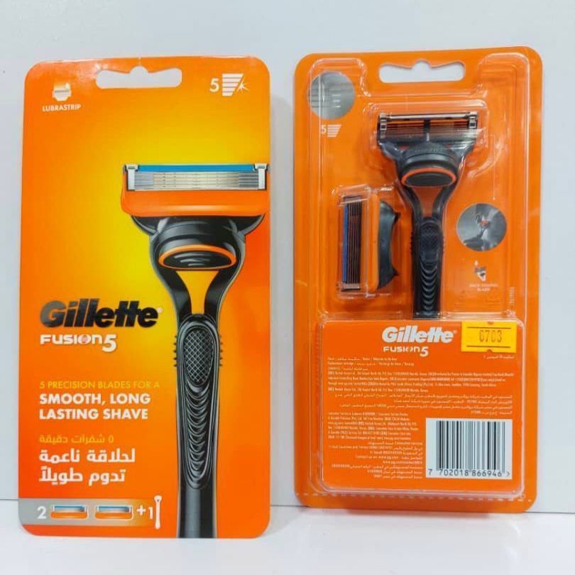 دسته تیغ فیوژن + دو عدد یدک ( ژیلت ) (پست پیشتاز پس کرایه)