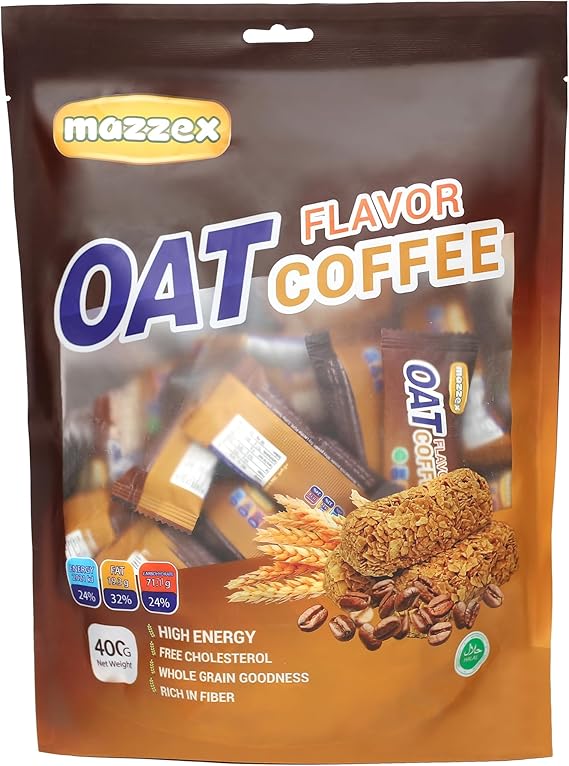 شکلات غلات مغذی اوت چوکو OAT CHOCO مدل مازکس با طعم کافی وزن 400 گرمی