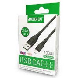 کابل شارژر USB به microUSB مودم کت مدل MCB-005 طول 1 متر
