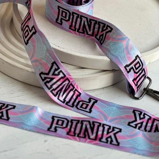 بند PINK رنگی، بند تک قلاب پهن مناسب برای اتصال به تمام قاب ها