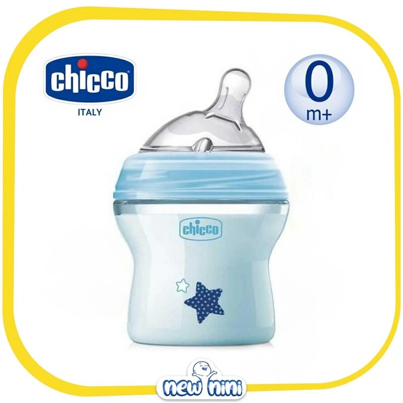شیشه شیر نچرال 150 میل چیکو Chicco رنگ آبی 