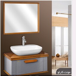 ست کابینت روشویی کد مونت کارلو ابعاد 80در40 ارسال تمام کشور هزینه با مشتری