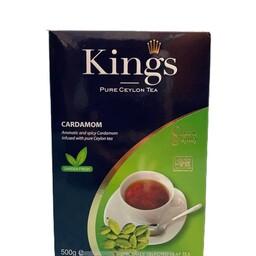چای کینگس سیلانی با طعم هل 500گرم 

