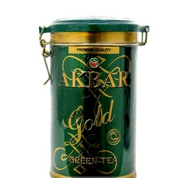 چای سبز ممتاز قوطی فلزی 275گرم اکبر Akbar