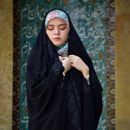 چادر  عبا جذاب و زیبا گلدوزی شده پرکار مخصوص بانوان خاص و جذاب