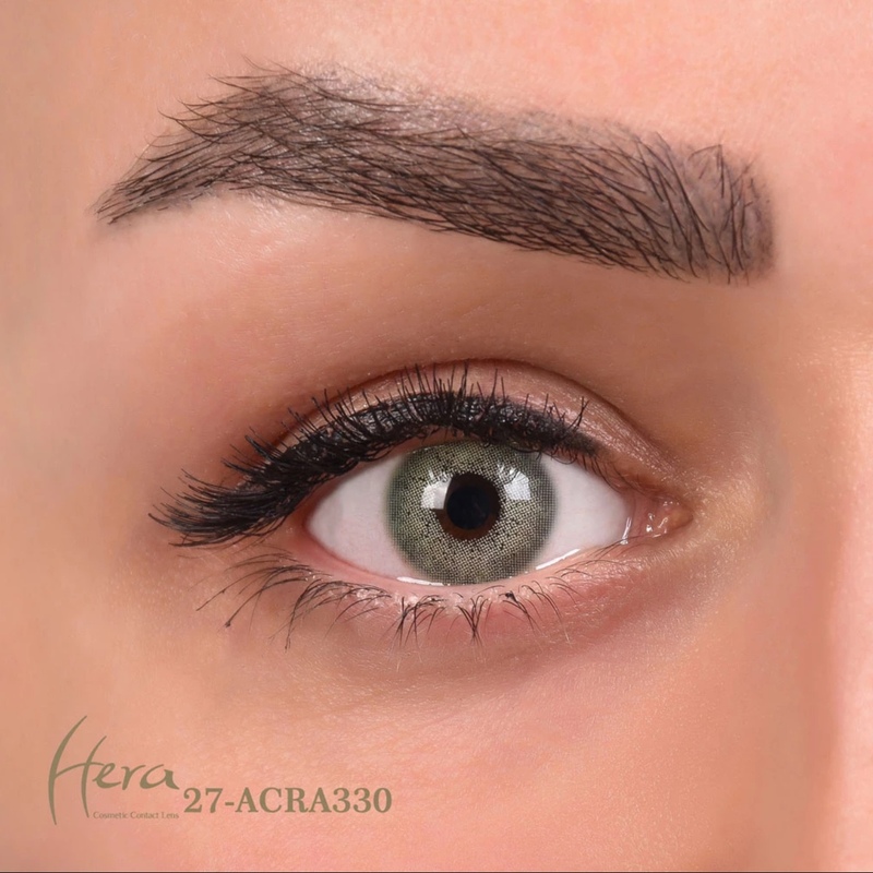 لنز چشم هرا سالیانه  شماره 27 کد ACRA330 سبز خاکستری روشن