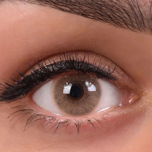 لنز چشم هرا سالیانه مدل ACJA220 خاکستری عسلی  دور دار 