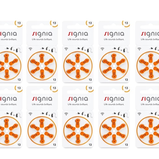 باتری سمعک سیگنیا شماره 13 بسته 60 عددی