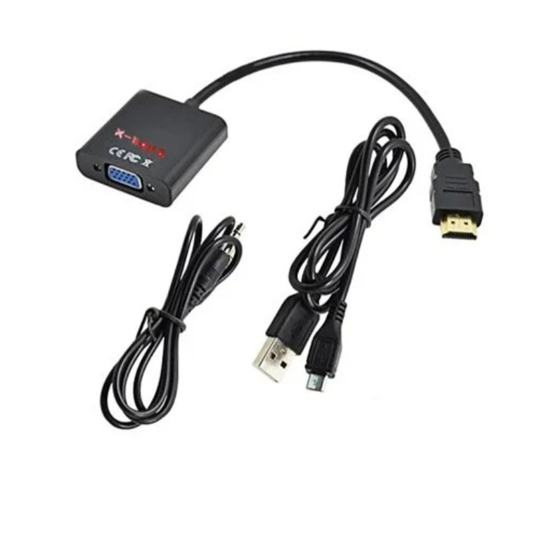 تبدیل  HDMI TO VGA مارک nova به همراه کابل صدا