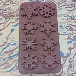 قالب شکلات طرح دونه برف