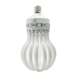 لامپ کم مصرف 200 وات  زمرد مدل لوتوس طرح لاله پایه E40 رنگ نور آفتابی