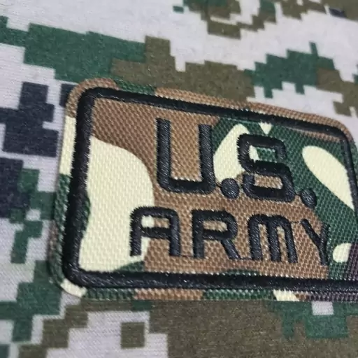 آرم پارچه ای گلدوزی طرح us army