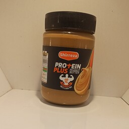 کره بادام زمینی با پودر پروتئین(450گرم) 40درصدپروتئین بیشتر و16درصدچربی کمتر