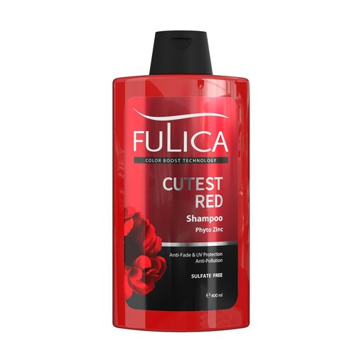 شامپو تثبیت کننده رنگ مو(مناسب موهای قرمز)فولیکا مدل CUTEST RED حجم 400میلی لیتر