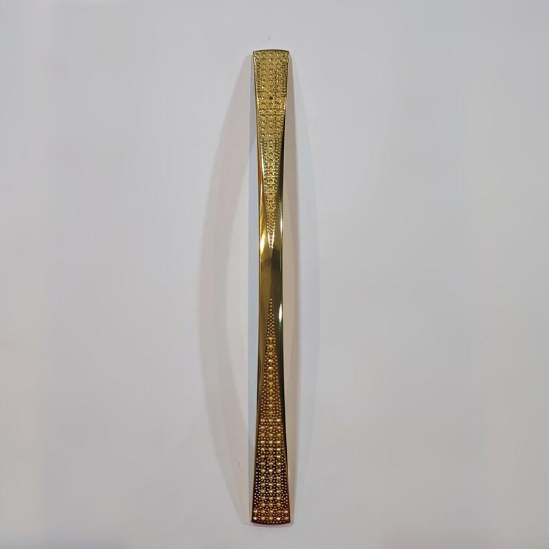 دستگیره کابینت طلایی نگین دار سایز 19.2cm برند بهسازان
