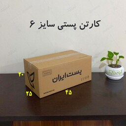 کارتن پستی سایز 6 چاپ دار (بسته 10 تایی)