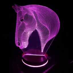  چراغ خواب سه بعدی بالبینگ  آباژور شب خواب طرح سر اسب