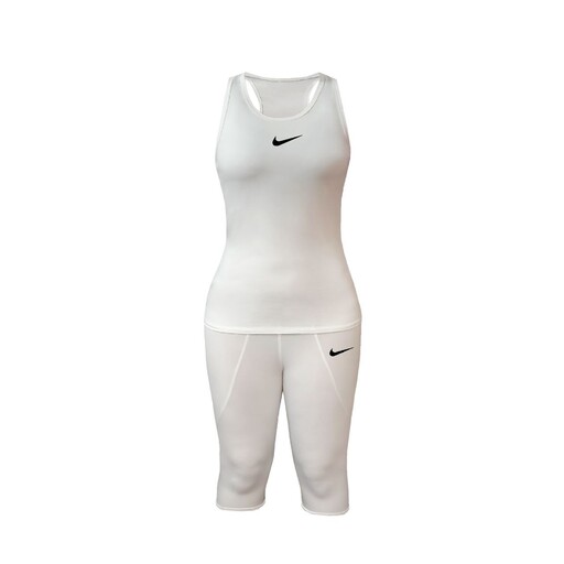 ست تاپ و شلوارک ورزشی زنانه طرح nike مدل f7585