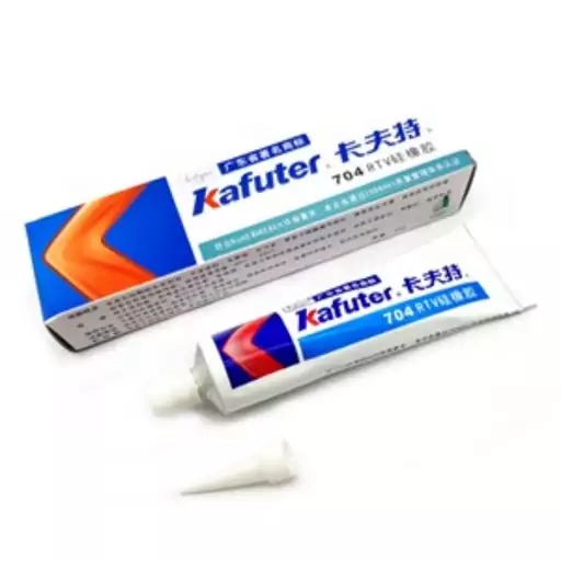 چسب سیلیکون 45 گرمی kafuter k -704 تیوب آلومینیومی 

