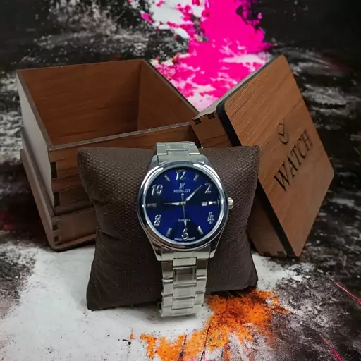 ساعت مچی عقربه ای مردانه (موتور ژاپن) برند  HUBLOT