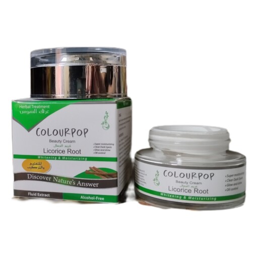 کرم زیبایی سفید کننده و مرطوب کننده ریشه شیرین بیان COLOURPOP روشن کننده اماراتی